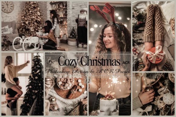 Download 12 Cozy Christmas Photoshop Actions - Photo Collection