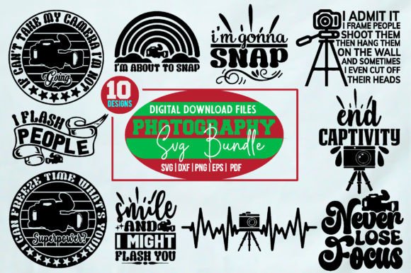 Download Photography Svg Design Bundle - Photo Collection