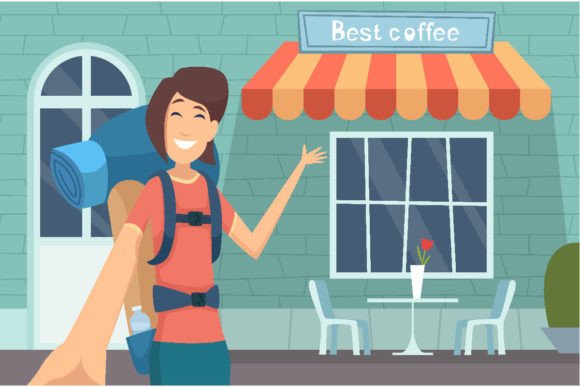 Download Travel Blogger. Girl Making Digital - Travel blogger Collection