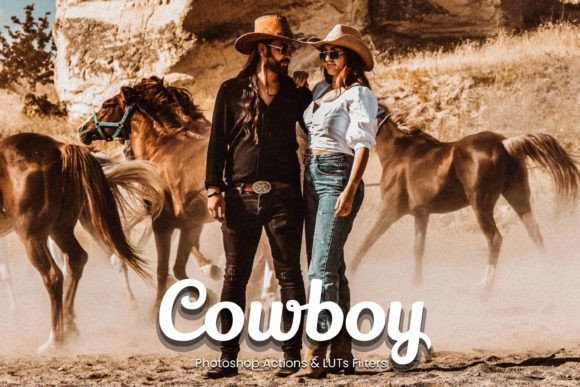 Download 16 Cowboy Photoshop Actions - Photo Collection